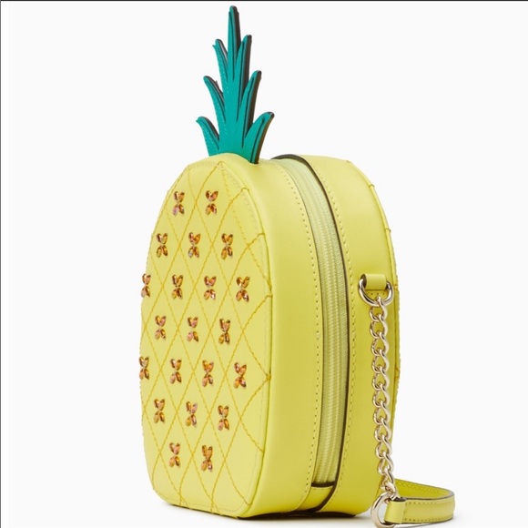 Kate Spade Limited Edition Limelight Pineapple Crossbody Bag - Picture 3 of 7